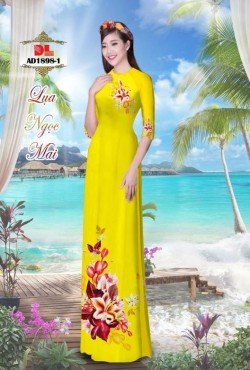 Vải áo dài hoa ly 1898 AD 1898